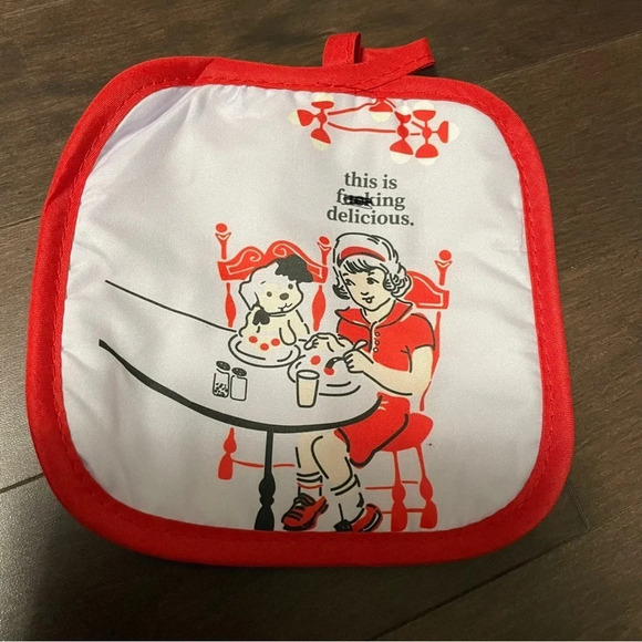 Vintage Looking Funny  Oven Mitts (swear words have been covered photo) - Picture 3 of 5